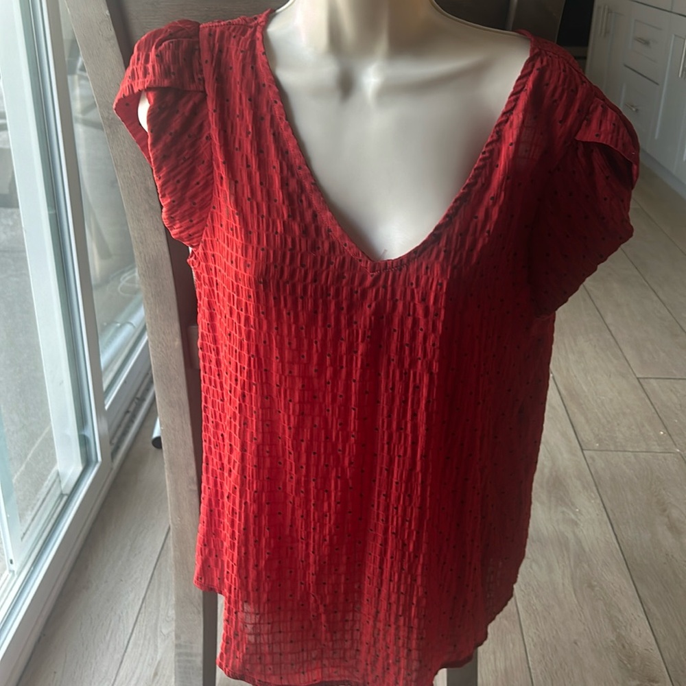 Papermoon blouse med polka dot